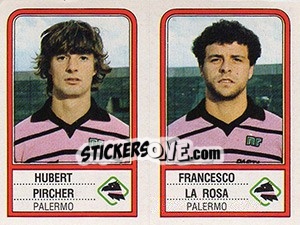 Figurina Hubert Pircher / Francesco La Rosa - Calciatori 1983-1984 - Panini