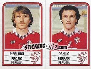 Cromo Pierluigi Frosio / Danilo Ferrari - Calciatori 1983-1984 - Panini