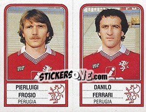 Sticker Pierluigi Frosio / Danilo Ferrari - Calciatori 1983-1984 n. 488 - Panini