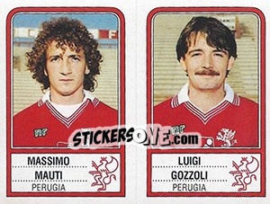 Sticker Massimo Mauti / Luigi Gozzoli - Calciatori 1983-1984 - Panini