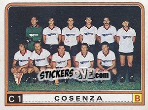 Cromo Squadra Cosenza - Calciatori 1983-1984 - Panini