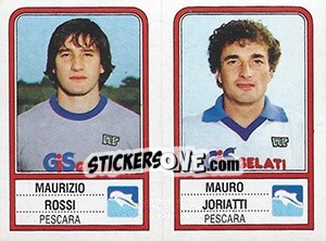 Sticker Maurizio Rossi / Mauro Joriatti - Calciatori 1983-1984 n. 500 - Panini