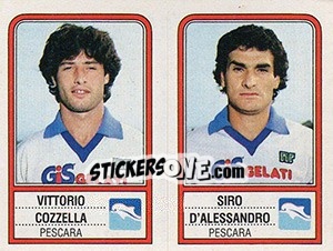 Sticker Vittorio Cozzella / Siro D'Alessandro - Calciatori 1983-1984 n. 503 - Panini