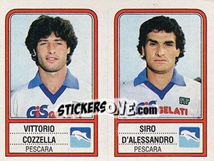 Figurina Vittorio Cozzella / Siro D'Alessandro - Calciatori 1983-1984 - Panini