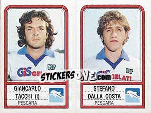 Sticker Giancarlo Tacchi / Stefano Dalla Costa - Calciatori 1983-1984 - Panini