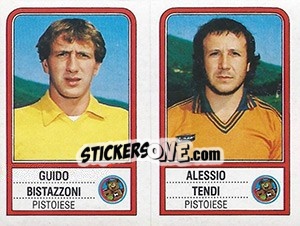 Cromo Guido Bistazzoni / Alessio Tendi - Calciatori 1983-1984 - Panini