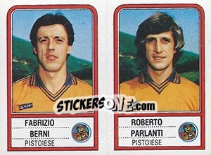 Sticker Fabrizio Berni / Roberto Parlanti - Calciatori 1983-1984 - Panini