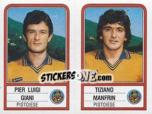 Sticker Pier Luigi Giani / Tiziano Manfrin - Calciatori 1983-1984 - Panini