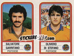 Cromo Salvatore Garritano / Oliviero Di Stefano - Calciatori 1983-1984 - Panini