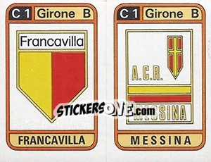 Sticker Scudetto Francavilla / Messina - Calciatori 1983-1984 n. 515 - Panini