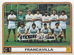 Figurina Squadra Francavilla - Calciatori 1983-1984 - Panini