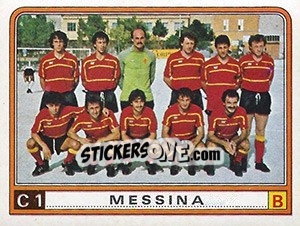 Sticker Squadra Messina - Calciatori 1983-1984 - Panini