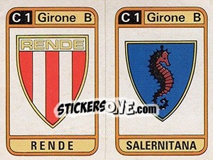 Figurina Scudetto Rende / Salernitana - Calciatori 1983-1984 - Panini