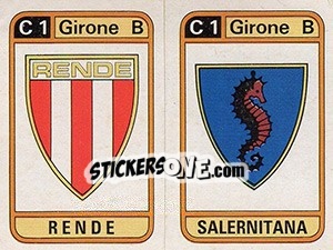 Sticker Scudetto Rende / Salernitana - Calciatori 1983-1984 n. 518 - Panini