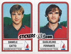 Figurina Daniele Catto / Guglielmo Ferrante - Calciatori 1983-1984 - Panini