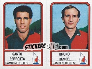 Sticker Santo Perrotta / Bruno Ranieri - Calciatori 1983-1984 n. 525 - Panini