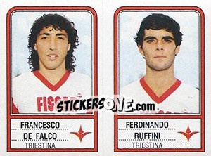 Cromo Francesco De Falco / Ferdinando Ruffini - Calciatori 1983-1984 - Panini