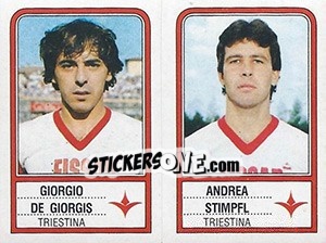 Figurina Giorgio De Giorgis / Andrea Stimpfl - Calciatori 1983-1984 - Panini