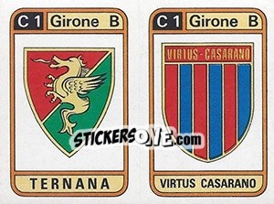 Cromo Scudetto Ternana / Virtus Casarano - Calciatori 1983-1984 - Panini