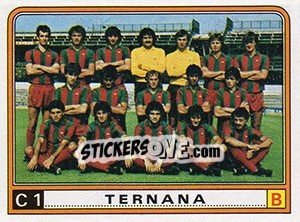 Figurina Squadra Ternana - Calciatori 1983-1984 - Panini