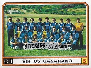 Figurina Squadra Virtus Casarano - Calciatori 1983-1984 - Panini