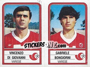 Sticker Vincenzo Di Giovanni / Gabriele Bongiorni - Calciatori 1983-1984 - Panini