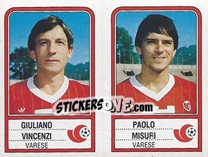 Sticker Vincenzo Di Giovanni / Gabriele Bongiorni - Calciatori 1983-1984 n. 547 - Panini