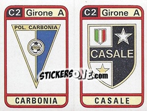 Figurina Scudetto Carbonia / Casale