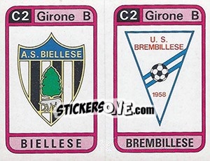 Figurina Scudetto Biellese / Brembillese - Calciatori 1983-1984 - Panini