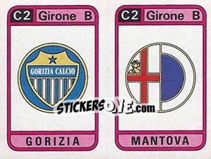 Sticker Scudetto Gorizia / Mantova - Calciatori 1983-1984 n. 561 - Panini
