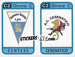 Figurina Scudetto Centese / Cesenatico - Calciatori 1983-1984 - Panini