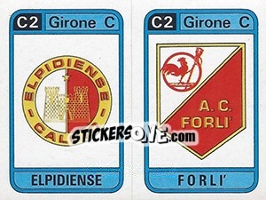 Sticker Scudetto Elpidiense / Forli' - Calciatori 1983-1984 n. 571 - Panini