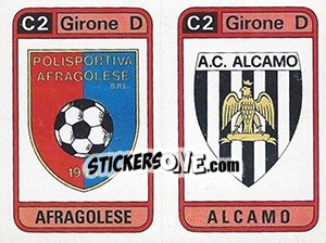 Figurina Scudetto Afragolese / Alcamo - Calciatori 1983-1984 - Panini