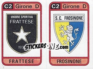 Figurina Scudetto Frattese / Frosinone - Calciatori 1983-1984 - Panini