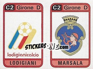 Figurina Scudetto Lodigiani / Marsala - Calciatori 1983-1984 - Panini