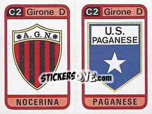 Sticker Scudetto Nocerina / Paganese - Calciatori 1983-1984 n. 584 - Panini
