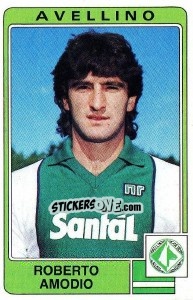 Sticker Roberto Amodio - Calciatori 1984-1985 - Panini
