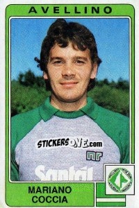 Sticker Mariano Coccia - Calciatori 1984-1985 n. 53 - Panini