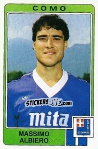 Sticker Massimo Albiero - Calciatori 1984-1985 n. 64 - Panini