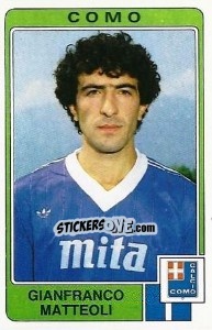 Sticker Gianfranco Matteoli - Calciatori 1984-1985 n. 66 - Panini