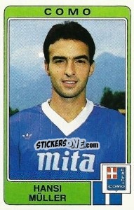 Sticker Hansi Müller - Calciatori 1984-1985 n. 70 - Panini