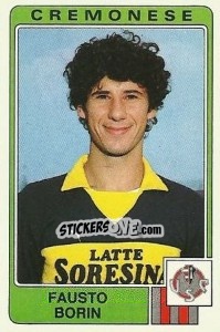 Sticker Fausto Borin - Calciatori 1984-1985 - Panini