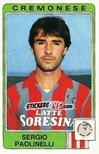 Sticker Sergio Paolinelli - Calciatori 1984-1985 n. 82 - Panini