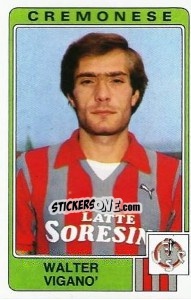 Sticker Walter Vigano' - Calciatori 1984-1985 n. 84 - Panini