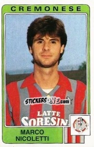 Sticker Marco Nicoletti - Calciatori 1984-1985 - Panini