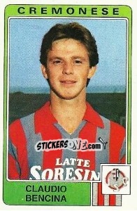 Cromo Claudio Bencina - Calciatori 1984-1985 - Panini
