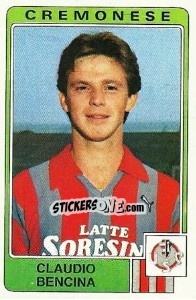 Sticker Claudio Bencina - Calciatori 1984-1985 n. 89 - Panini