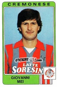 Cromo Giovanni Mei - Calciatori 1984-1985 - Panini