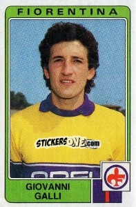 Sticker Giovanni Galli - Calciatori 1984-1985 - Panini