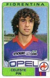 Sticker Celeste Pin - Calciatori 1984-1985 n. 101 - Panini